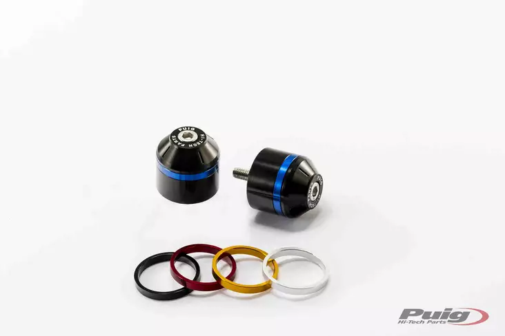 Puig Short Bar End W/Rings Tiger Sport 13'16 C/Black - Duell MP varaosat ja tarvikkeet - 91754 - 1