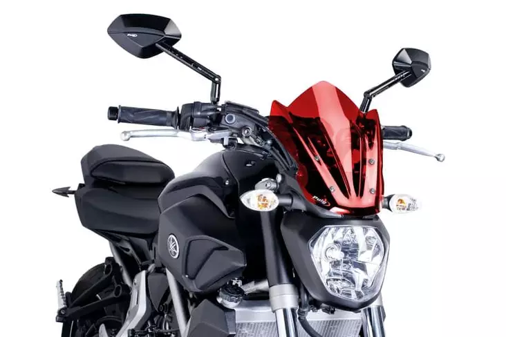 Puig Windshield New Gen Sport Yamaha Mt07 14'-17' C/Red - Duell MP varaosat ja tarvikkeet - 91694 - 1