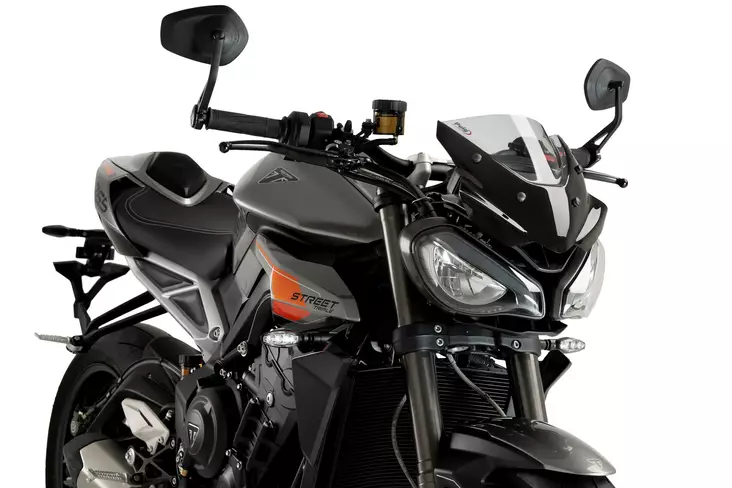 Puig Windshield New Generation Sport Triumph Street Triple - Dark Smoke - Duell MP varaosat ja tarvikkeet - 95184 - 1