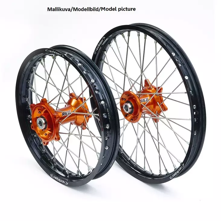 REX 19-2,15 KTM ALL SX-F 23-.. BLACK RIM/ORANGE HUB 22MM - Duell MP varaosat ja tarvikkeet - 63744 - 1