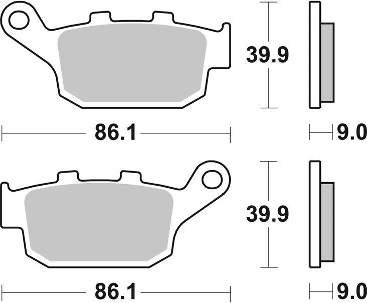 Sbs Jarrupalat Ceramic - Duell MP varaosat ja tarvikkeet - 122204 - 1