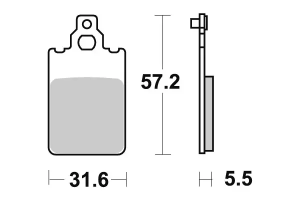Sbs Jarrupalat Ceramic - Duell MP varaosat ja tarvikkeet - 123654 - 1