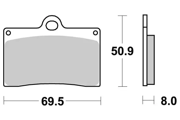 Sbs Jarrupalat Racing Sintered - Duell MP varaosat ja tarvikkeet - 123234 - 1