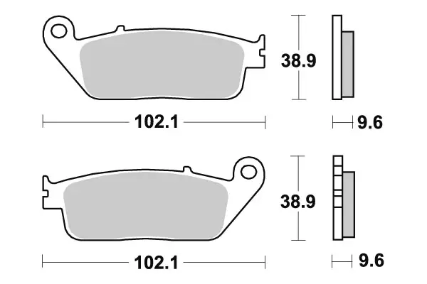 Sbs Jarrupalat Sintered Replaced with 23-700HS - Duell MP varaosat ja tarvikkeet - 123924 - 1