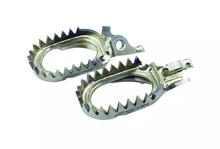 Scar Titanium Footpegs Anti Mud - Honda - Duell MP varaosat ja tarvikkeet - 75624 - 1