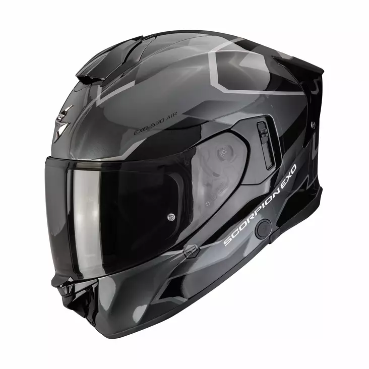 SCORPION Helmet EXO-530 AIR CLIP Silver-Black, XXL - Duell ajovarusteet - 49754 - 1