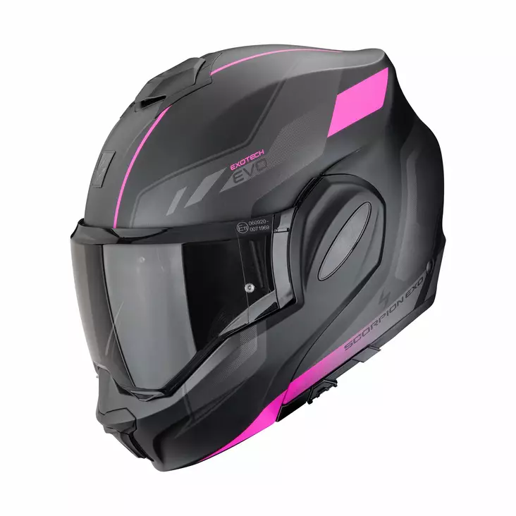 SCORPION Helmet EXO-TECH EVO SOCIUS Matt Black-Pink, L - Duell ajovarusteet - 49824 - 1