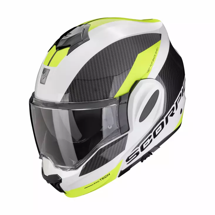 SCORPION Kypärä EXO-TECH Evo Team kelta/valkoinen, 2XL - Duell ajovarusteet - 50114 - 1