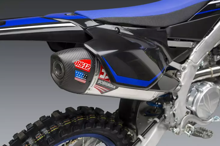Yoshimura YZ450F 20-22 RS-12 Stainless Full Exhaust, w/ Aluminum Muffler - Duell MP varaosat ja tarvikkeet - 113324 - 1