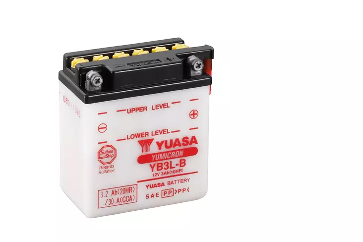 Yuasa akku YB3L-B (cp) Happopatruuna mukana (10) - Duell muut varaosat ja tarvikkeet - 131904 - 1