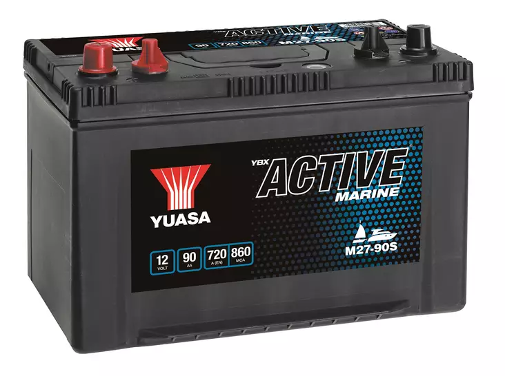 Yuasa M27-90S Active Marine Start Battery 12V 90Ah 720A Huom.Rullakkorahti (15) - Duell muut varaosat ja tarvikkeet - 131644 - 1