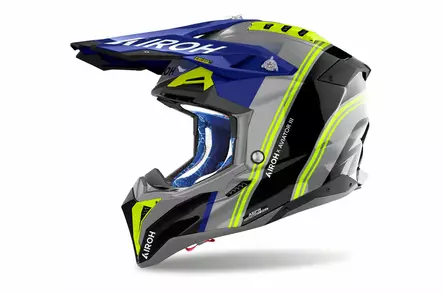 Airoh Kypärä Aviator 3 Hima Sininen Kiiltävä, XL - Duell ajovarusteet - 60904 - 1
