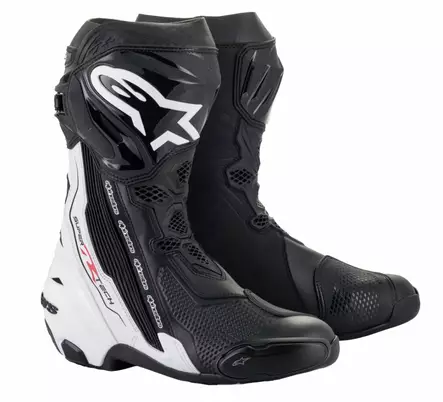 Alpinestars Ajosaapas Supertech R v2 Musta/Valkoinen, 41 - Duell ajovarusteet - 38374 - 1