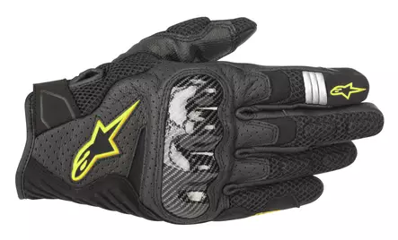 Alpinestars Hanska SMX-1 Air v2 musta/Fl keltainen, XL - Duell ajovarusteet - 40074 - 1