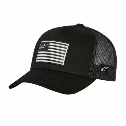 Alpinestars Hat Flag Snapback Black/Black One Size - Duell ajovarusteet - 35474 - 1