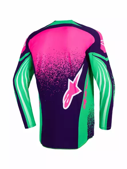 Alpinestars Paita Techstar Nomur Lila/Vihreä/Fluo Pinkki L - Duell ajovarusteet - 42354 - 1
