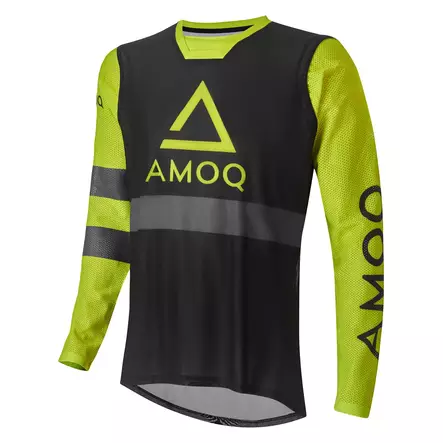 AMOQ Airline Mesh Ajopaita Musta/HiVis, M - Duell ajovarusteet - 52564 - 1