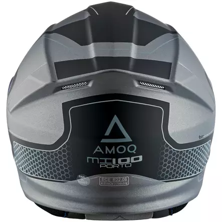 AMOQ Kypärä MI100 Porto musta/harmaa, XL - Duell ajovarusteet - 27294 - 1