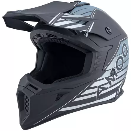 AMOQ Meteor V2 Kypärä Axis Musta/Harmaa, S - Duell ajovarusteet - 51934 - 1
