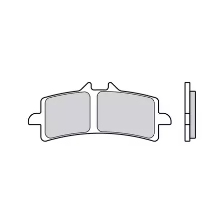 Brembo Jarrupalat Eteen Sintered Road - Duell MP varaosat ja tarvikkeet - 122424 - 1