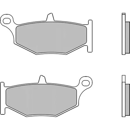 Brembo Jarrupalat Taakse Sintered Road - Duell MP varaosat ja tarvikkeet - 121804 - 1
