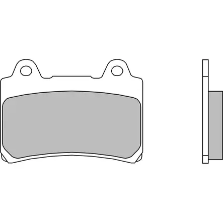 Brembo Jarrupalat Taakse Sintered Road - Duell MP varaosat ja tarvikkeet - 122014 - 1