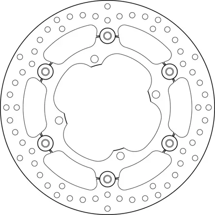 Brembo Serie Oro jarrulevy kelluva - Duell MP varaosat ja tarvikkeet - 121454 - 1
