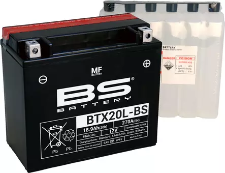 BS Battery BTX20L-BS MF (cp) Maintenance Free - Duell muut varaosat ja tarvikkeet - 131114 - 1