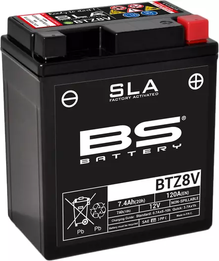 BS Battery BTZ8V (FA) SLA - Sealed & Activated - Duell muut varaosat ja tarvikkeet - 131504 - 1