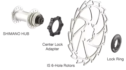 Center lock adapteri ALLIGATOR - Duell polkupyörien varaosat ja tarvikkeet - 43464 - 1