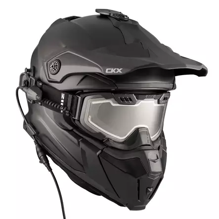 CKX Kypärä + Lasit Sähkölinssillä TITAN Mattamusta XS - Duell ajovarusteet - 59244 - 1