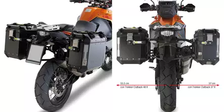 Givi putkisivutelineet Trekker Outback KTM 1050/1290 Adventure (15) - Duell MP varaosat ja tarvikkeet - 103004 - 1
