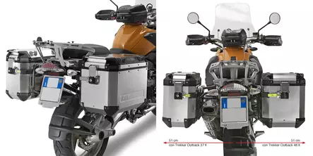 Givi putkisivutelineet Trekker Outback R1200GS (04-12) - Duell MP varaosat ja tarvikkeet - 102634 - 1