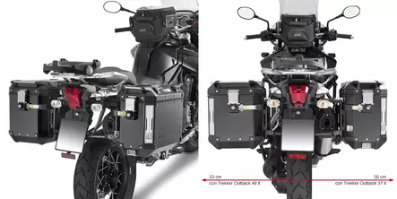 Givi putkisivutelineet Trekker Outback Tiger Explorer 1200 12- - Duell MP varaosat ja tarvikkeet - 102204 - 1