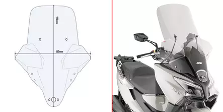 GIVI SPECIFIC FITTING KIT D6115DT - Duell MP varaosat ja tarvikkeet - 101094 - 1