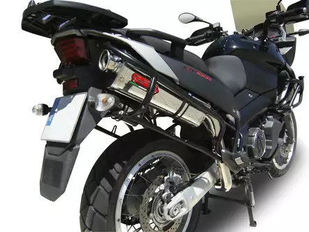 GPR Aprilia Etv Caponord 1000 Rally 2001/07 Pair EC-Approv. slip-on exhaust Tri - Duell MP varaosat ja tarvikkeet - 112164 - 1