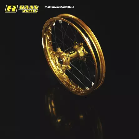Haan wheel SX&SXF 15-17 /EXC MODELS 16- 17-3,50 GOLD RIM/GOLD HUB - Duell MP varaosat ja tarvikkeet - 63764 - 1