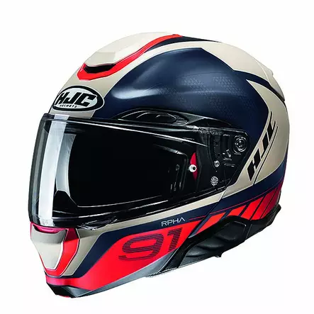 HJC Kypärä RPHA 91 Rafino Valkoinen/Sininen/Punainen MC1SF, 60-61cm XL - Duell ajovarusteet - 56614 - 1