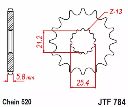 JT Eturatas JTF784.15RB - Duell MP varaosat ja tarvikkeet - 117924 - 1
