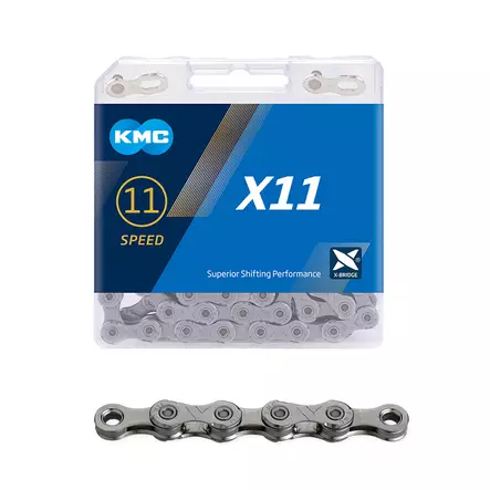 Ketju 11-v KMC X11 Grey 1/2 x 11/128" 118L - Duell polkupyörien varaosat ja tarvikkeet - 8804 - 1