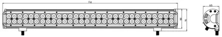 Kinwons Led Kaukovalopaneeli 10-30V 180W Combo - Duell ATV varaosat ja tarvikkeet - 139004 - 1