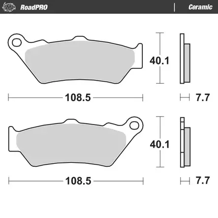 Moto-Master Jarrupalat RoadPRO Ceramic - Duell MP varaosat ja tarvikkeet - 120924 - 1