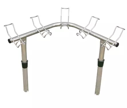 OS ROD HOLDER 5 WAY CORNER RACK STAINLESS STEEL - Duell venetarvikkeet - 132604 - 1