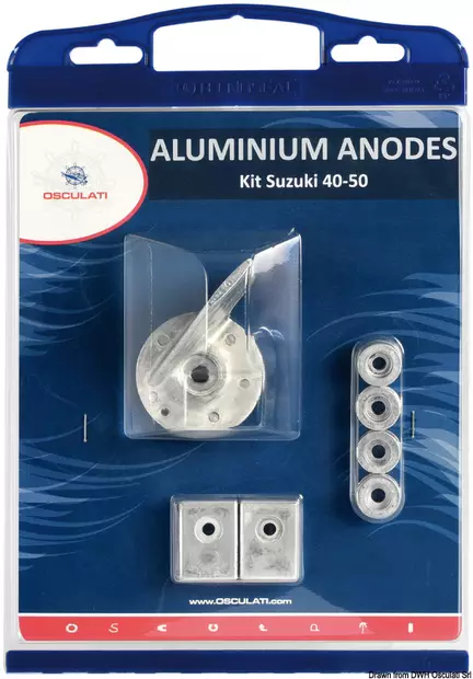Osculati anodisarja (alu) Suzuki 40-50hv - Duell venetarvikkeet - 4744 - 1