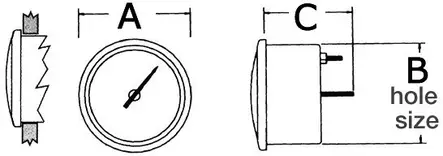 Osculati Polttoainemittari 12/24V - Duell venetarvikkeet - 5254 - 1