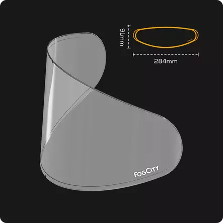 Pinlock FOGCITY Easy Universaali Full Face Medium - Duell ajovarusteet - 58344 - 1