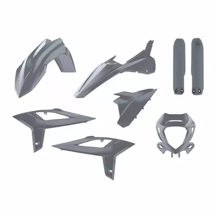 Polisport enduro kit w/ mask Beta RR (20-22) Nardo Grey (1) - Duell MP varaosat ja tarvikkeet - 129784 - 1
