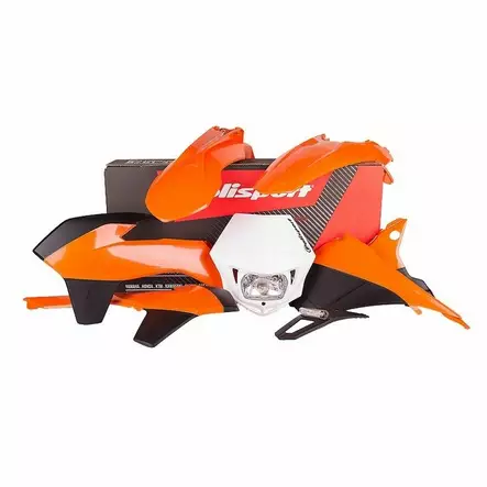 Polisport kit w/ MMX headlight enduro KTM EXC/EXC-F(14-16)Orange - Duell MP varaosat ja tarvikkeet - 129154 - 1