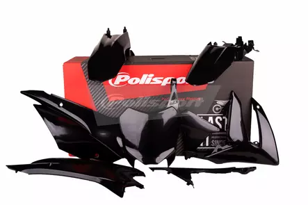 Polisport plastic kit CRF110F 13-18 MUSTA (1) - Duell MP varaosat ja tarvikkeet - 129774 - 1