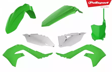 Polisport plastic kit KX250F 21-24 KX450 19-23 OEM19 (1) - Duell MP varaosat ja tarvikkeet - 129194 - 1
